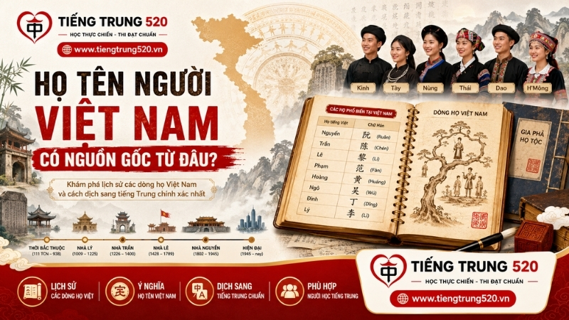 Dịch họ tên tiếng Việt sang tiếng Trung