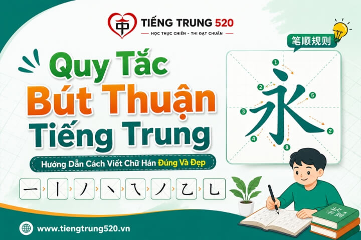 Quy Tắc Bút Thuận Tiếng Trung: Hướng Dẫn Cách Viết Chữ Hán Đúng Và Đẹp 1 quy tac but thuan