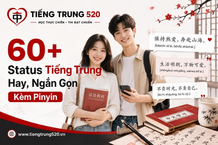 Status Tiếng Trung Hay, Ngắn Gọn Kèm Pinyin