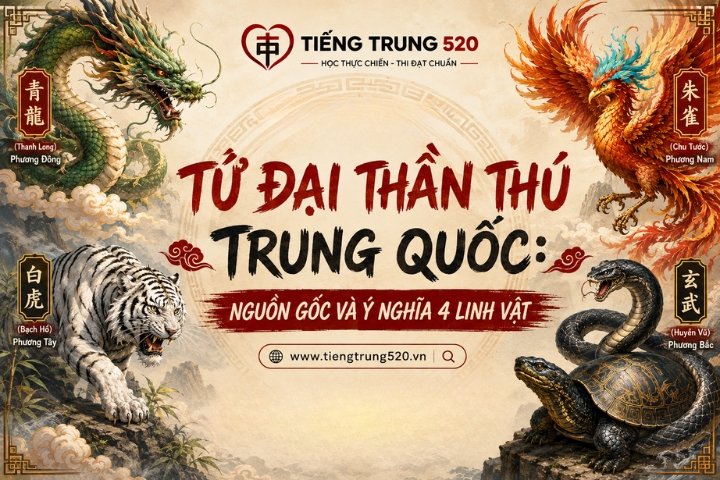 Tứ Đại Thần Thú Trung Quốc: Nguồn Gốc Và Ý Nghĩa 4 Linh Vật 1 tu dai than thu trung quoc