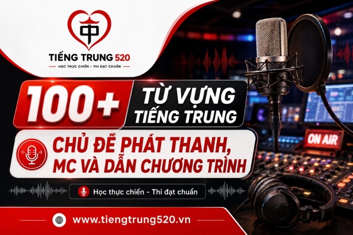 tu vung tieng trung chu de phat thanh dan chuong trinh