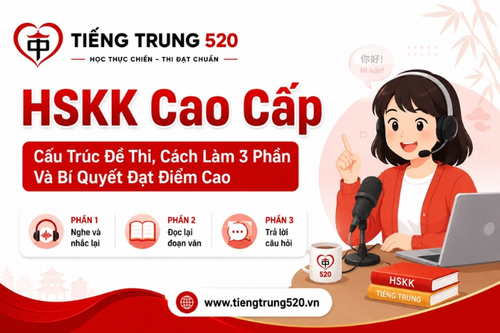 HSKK Cao Cấp: Cấu Trúc Đề Thi, Cách Làm 3 Phần Và Bí Quyết Đạt Điểm Cao 1 hskk cao cap cau truc cach lam bai thi