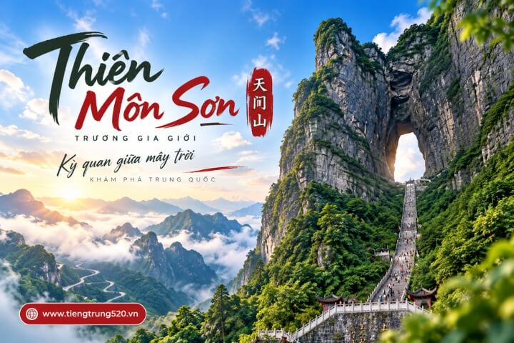 12 Danh Lam Thắng Cảnh Trung Quốc Nổi Tiếng 11 thien mon son tieng trung 520